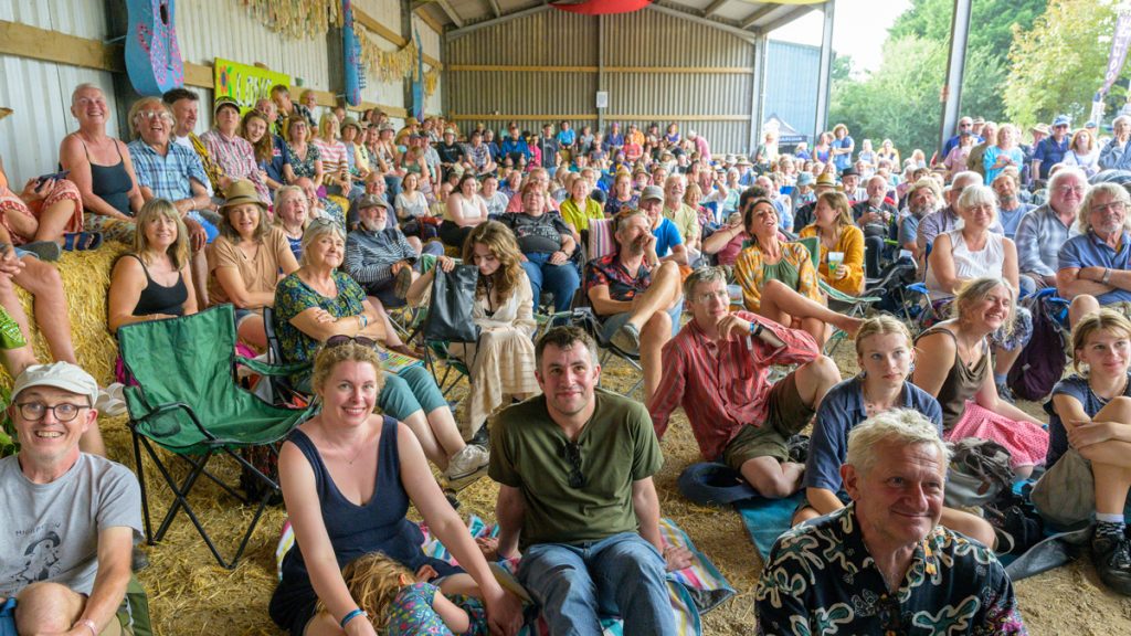 Long Barn audience. Pic by Jerry Fenner.